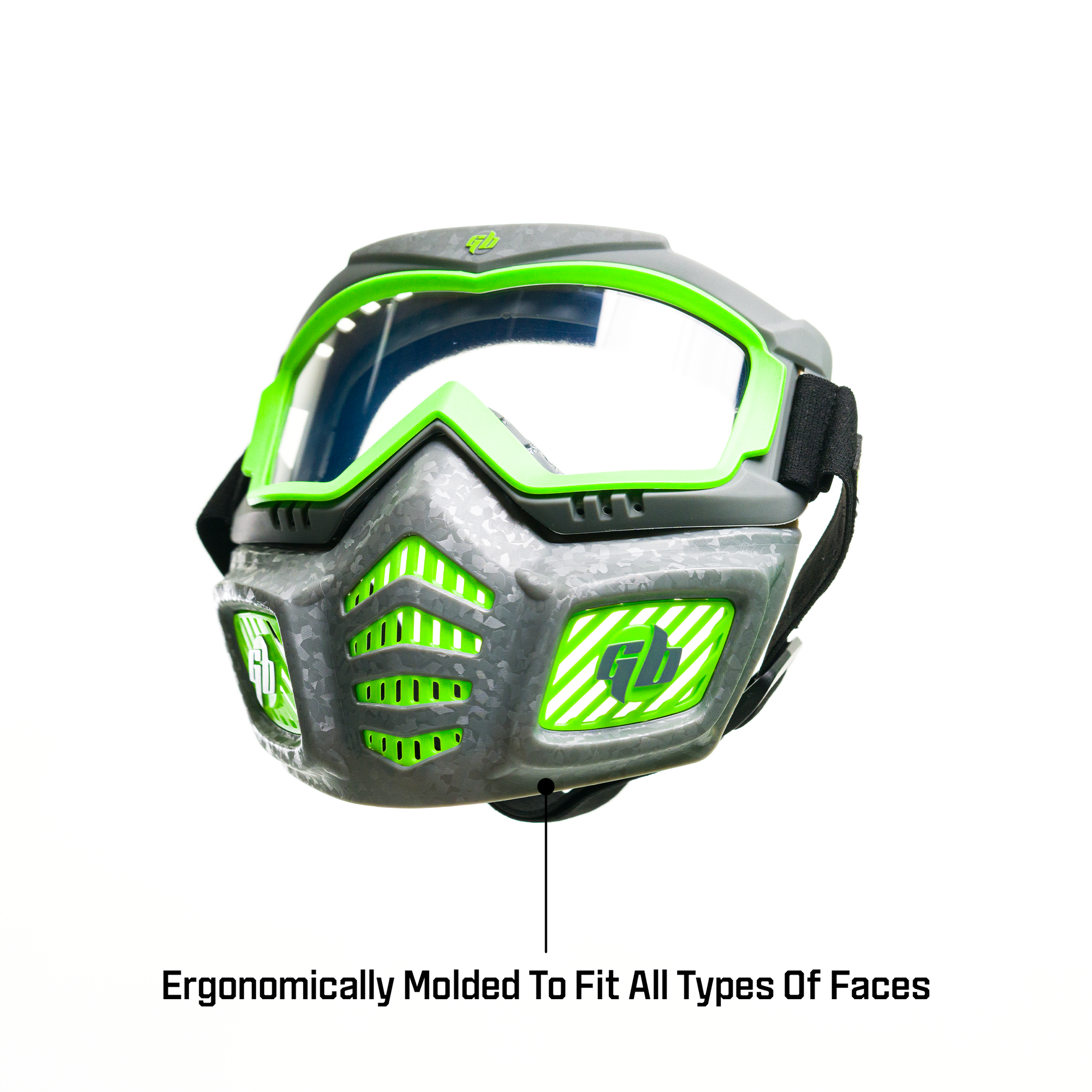 Gel Blaster Elite Face Mask: Glow in the Dark